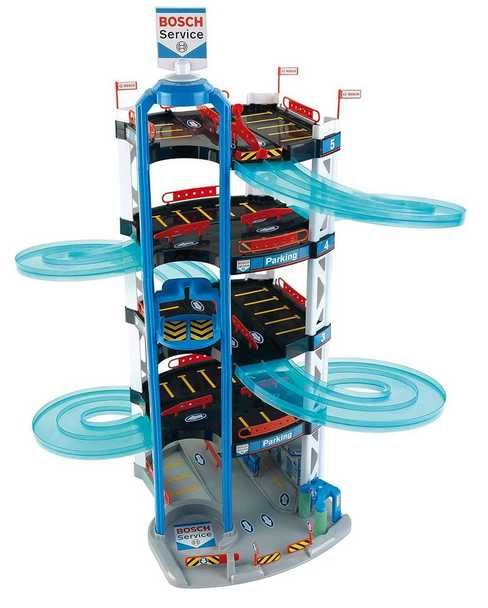 Garaż Parking XXL Bosch Service 5-poziomowy 85 cm + 2 autka