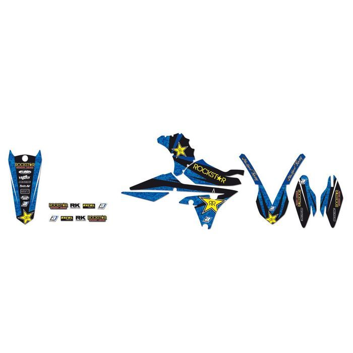 kit autocolantes blackbird rockstar energy yamaha yz 250 / 450