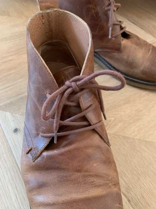 Trzewiki skórzane ZIGN chukka r.44 Made in Portugal