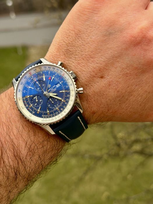 Breitling Navitimer World 46mm  Blue Super Set PL Salon