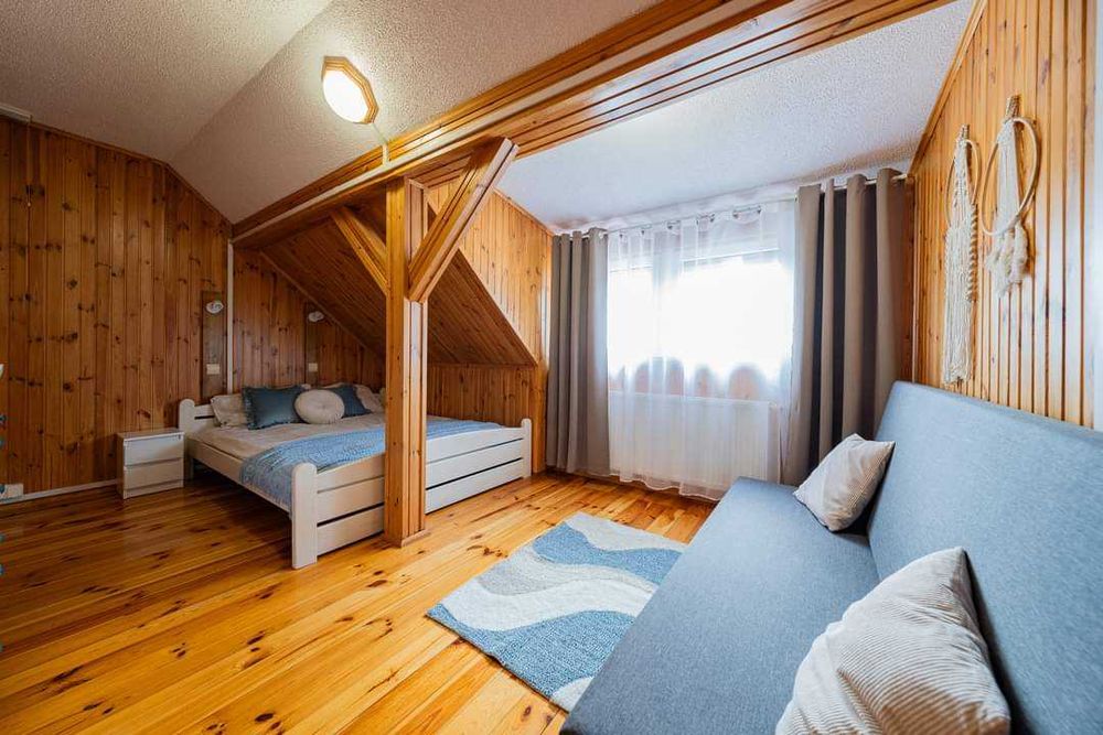 Domek z kominkiem na 8-12 osób, Ostoja Stare Kiejkuty