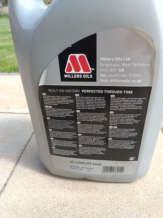 Millers XF premium olej silnikowy 0W40 5L