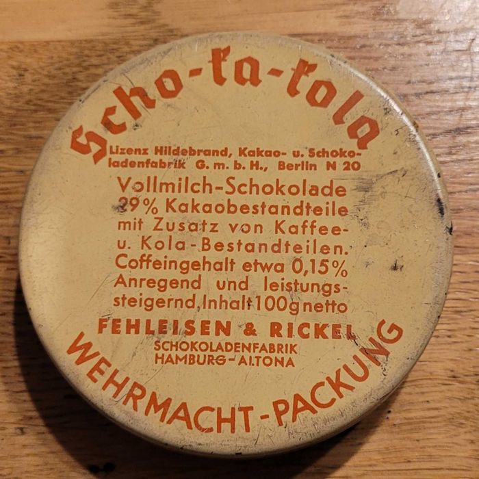 Oryginalne opakowanieScho-Ka-Kola 1939 r.luftwaffe iiirzesza wehrmacht