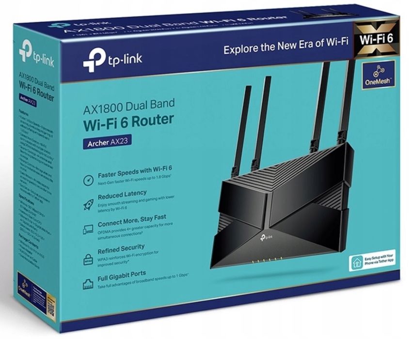 Nowy router TP-Link Archer AX23 Wi-Fi 6 AX1800
