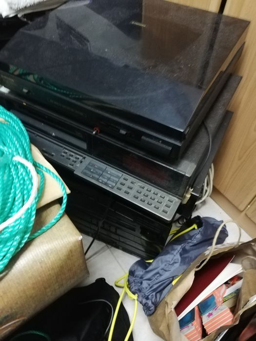 Leitor de discos antigo