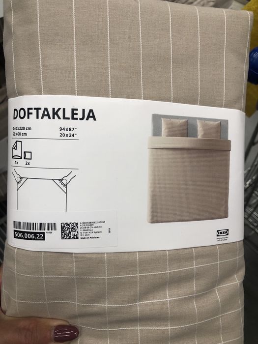 Capa de edredao de casal novo e embalado do ikeia