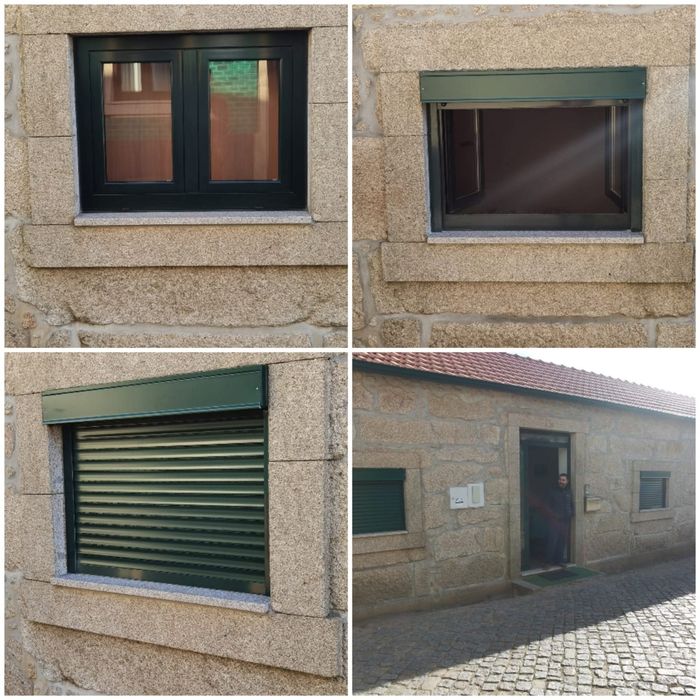 Persianas,estores e caixilharia.