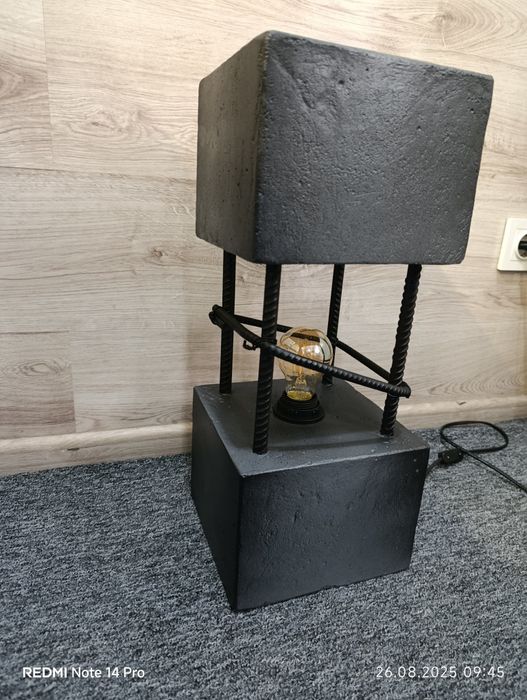 Світильник з бетону,лофт.