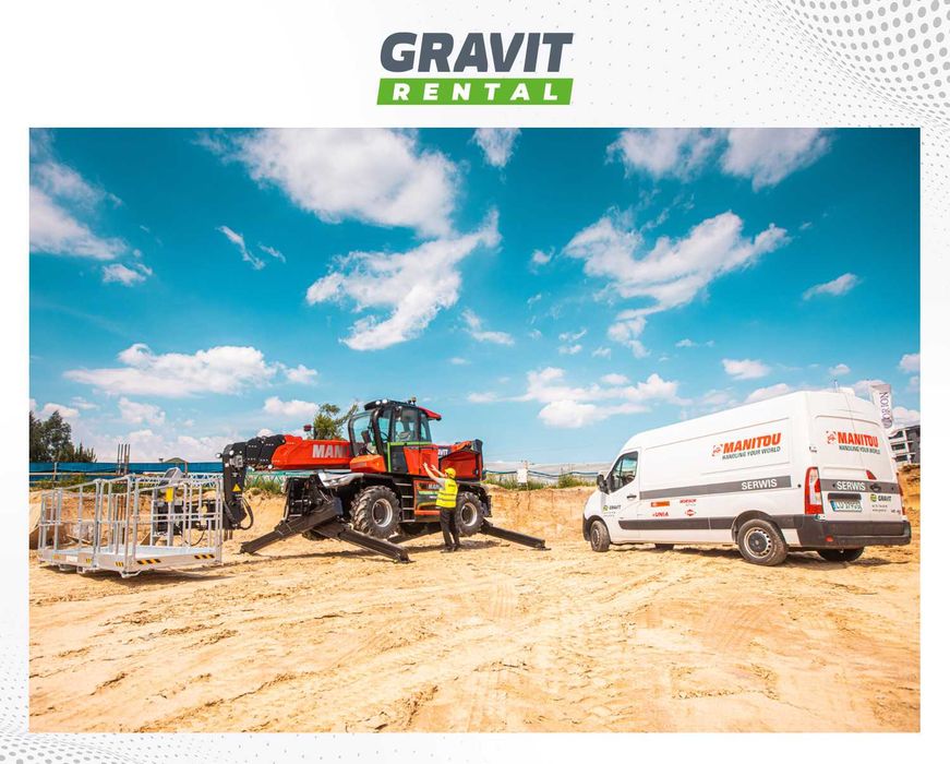 Wynajem,Wypożyczenie - ładowarki teleskopowe MANITOU: 4-35 m JCB,MERLO