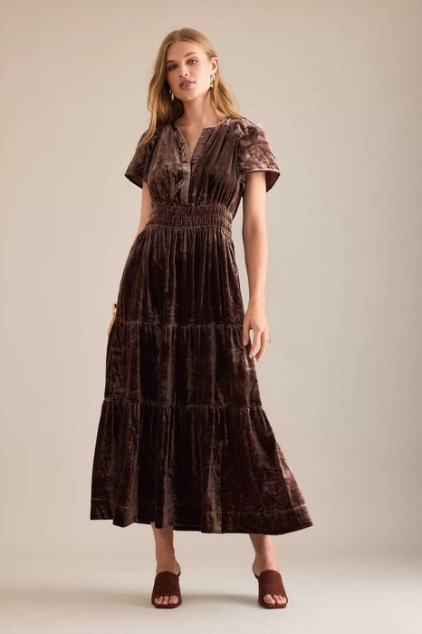 Vestido em veludo Anthropologie (preto)