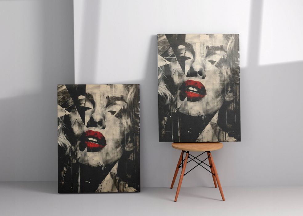 Obraz na płótnie Marilyn Monroe 60x80 cm - Ikona Popkultury w Pop-Art