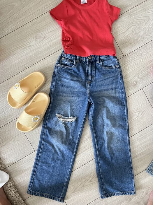 Джинси на дівчинку 7-8 zara