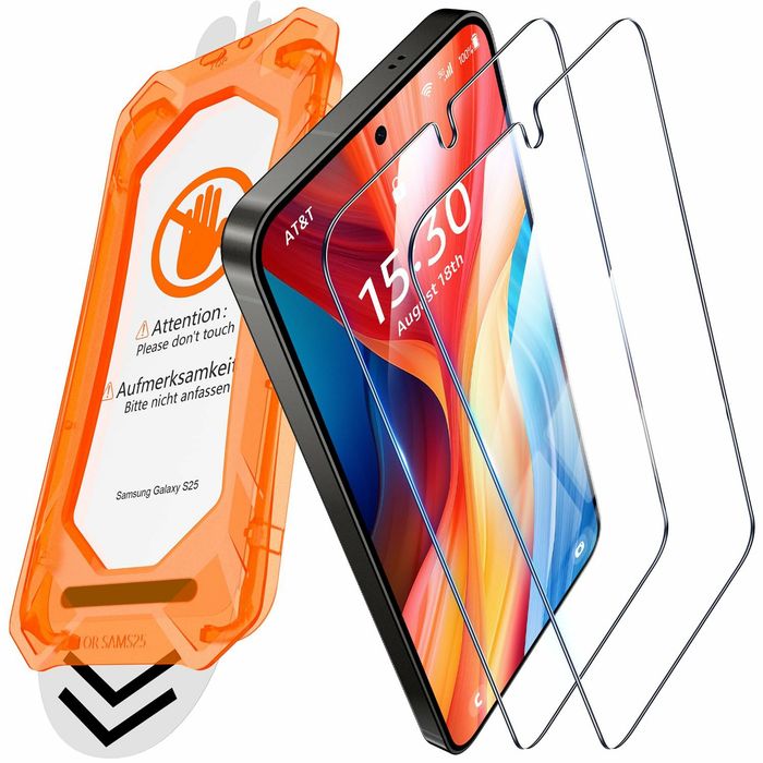 Захисне скло TOCOL 2 шт. для iPhone 15/16 Pro 6,1" загартоване скло 9H із рамкою