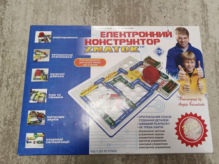 Електронний конструктор Znatok 320 схем