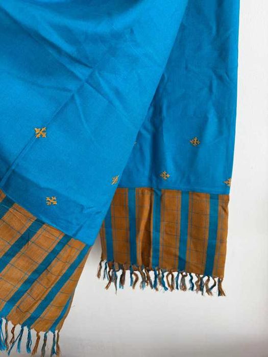 Apaszka, szal, damski, chusta, wiosenna, niebieska, elegancka