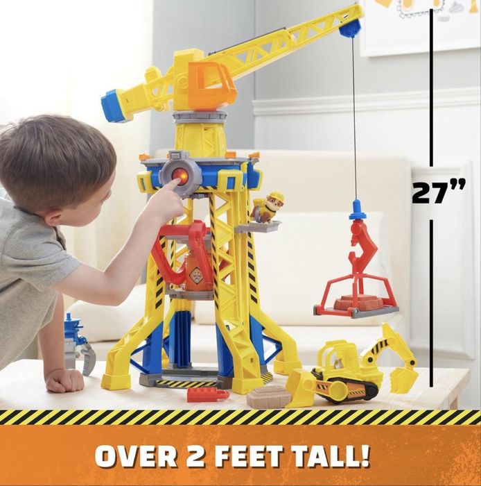 Ігровий набір Щенячий патруль Підіймальний кран Paw Patrol Rubble Crew Bark Yard Crane Tower Playset
