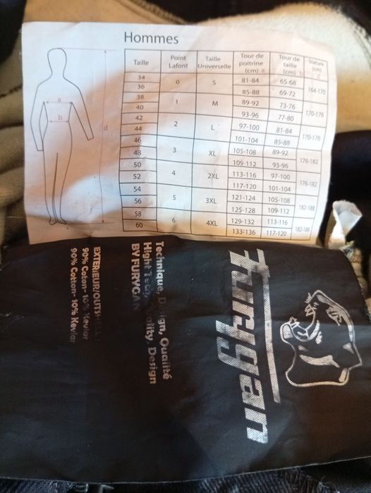 Calças de proteção de ganga preta - FURYGAN