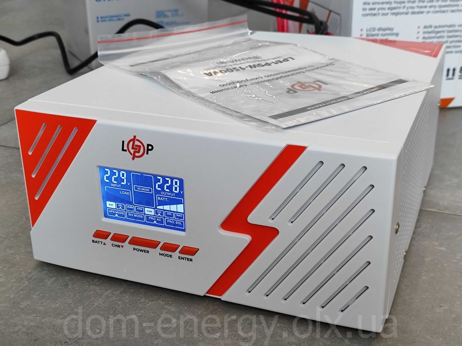 Бесперебойник LPM PSW 1500VA ИБП  ДБЖ  Источник бесперебойного питания