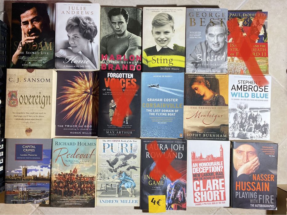 Vários Livros em Inglês - Capa mole e dura