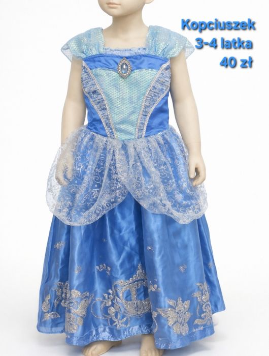 Strój na bal kopciuszek 3-4 lata  104 na  110