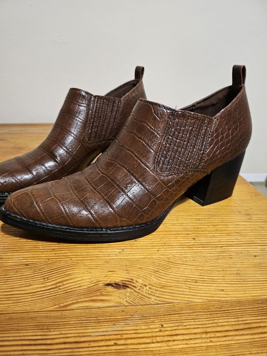 Półbuty damskie brązowe