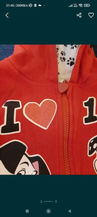 Bluza 80 Disney 101 dalmatyńczyków