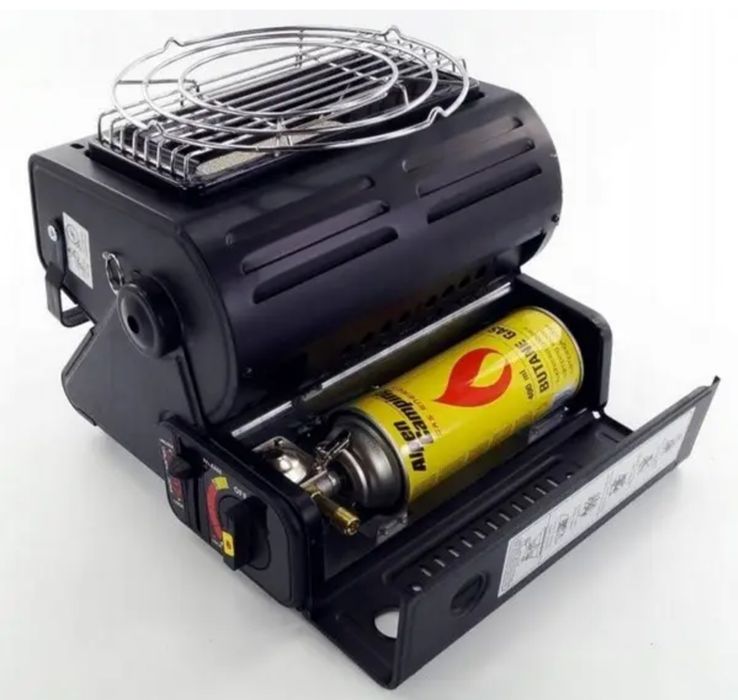 Портативна газова плита і обігрівач 2в1