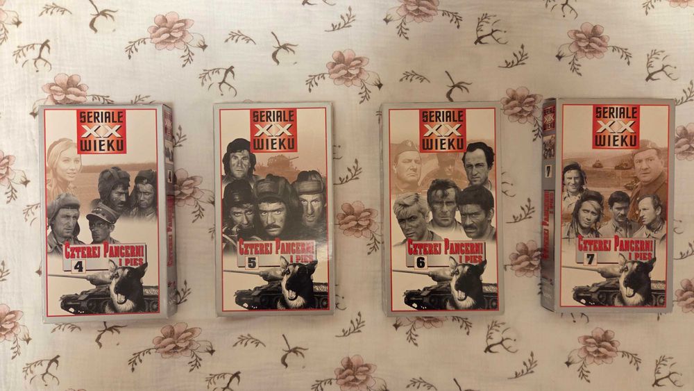 Kasety VHS - Czterej Pancerni i Pies