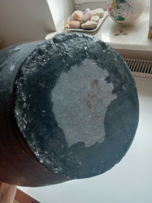 Duży wazon waza ceramika zdobiony rękodzieło ozdobny czarny