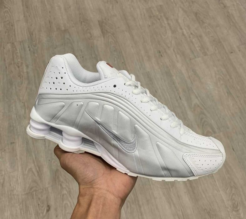 (БЕЗ ПЕРЕДОПЛАТИ) Nike Shox R4 White найк шокс р4 білі