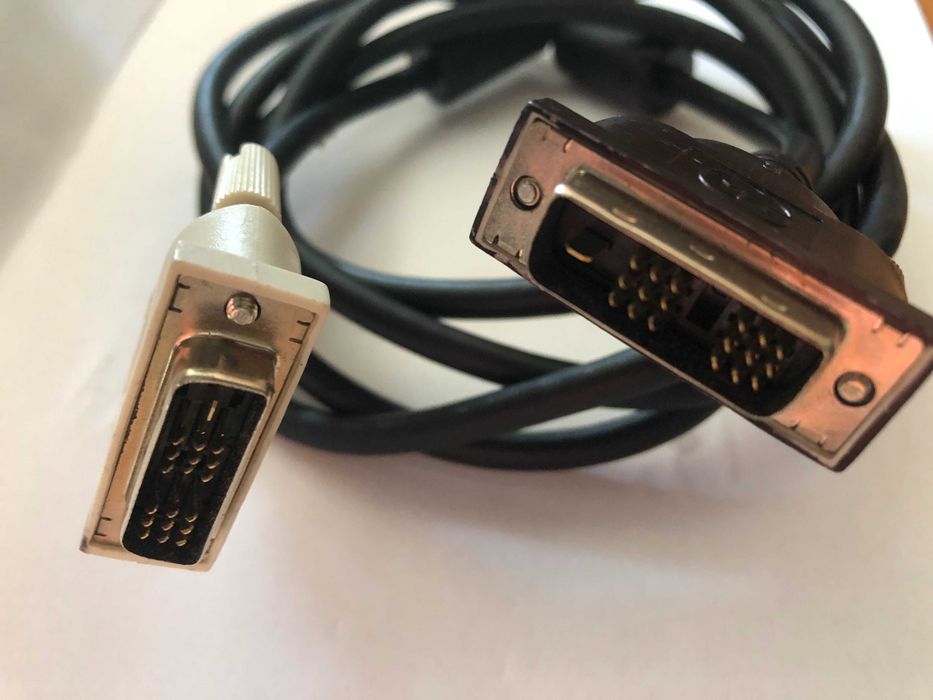Kabel przewód - z obu stron wtyczki DVI-D  18+1 pin, dł. ok. 175 cm