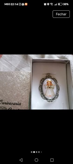 Pingente de anjo em aço
