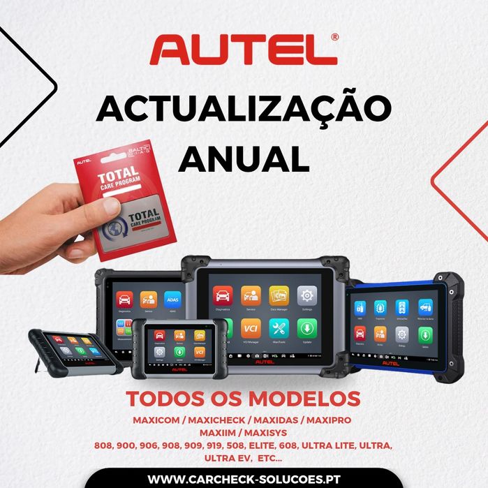 Maquinas AUTEL - ACTUALIZAÇÃO  ANUAL
