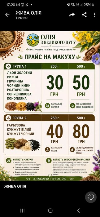 Насіння розторопши мелене і цільне