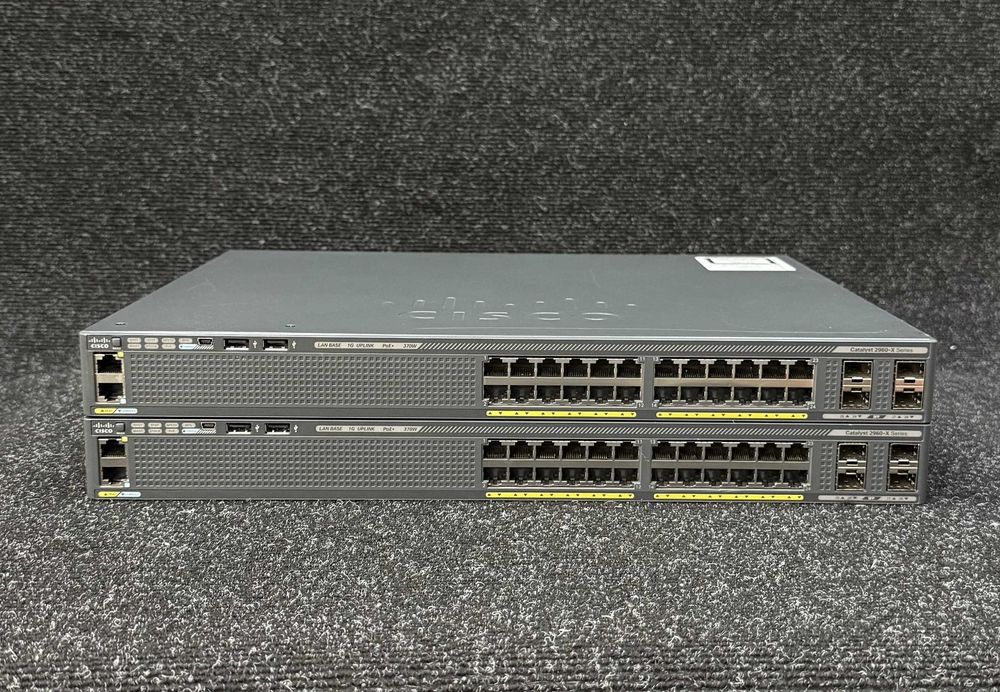 Комутатор Cisco WS-C2960X-24PS-L V04 | Гарантія | Є кількість !!!