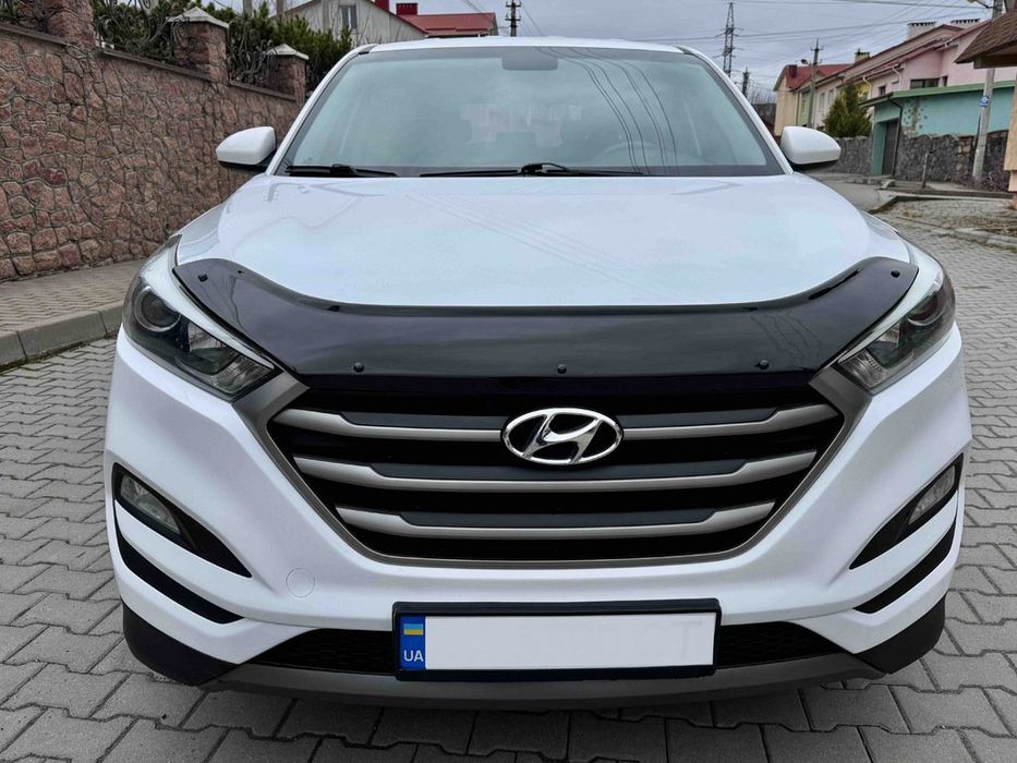 Hyundai Tucson 2016+ Дефлектор капота (мухобойка) EuroCap