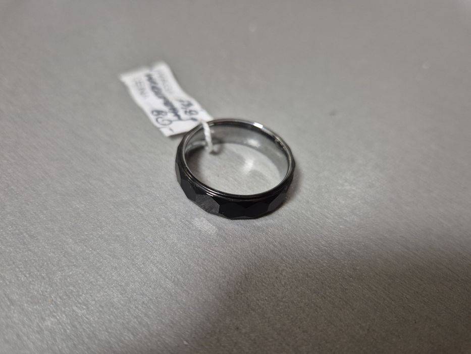 Pierścionek męski obrączka Aztorin wolfram