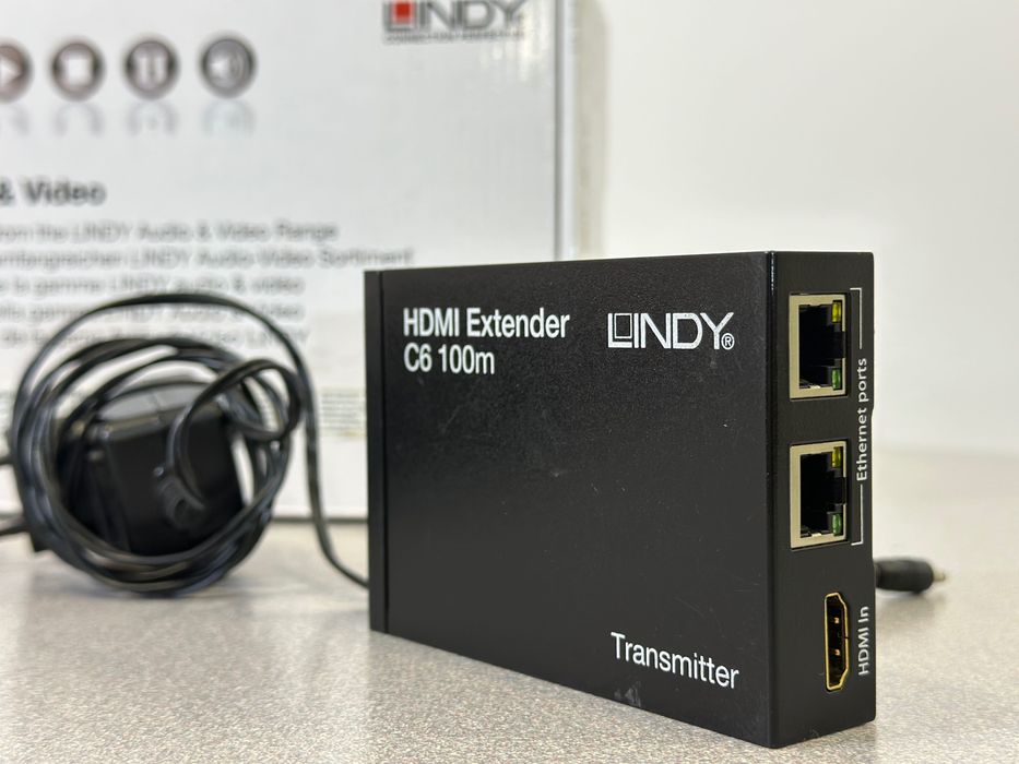 Vendo extensor de sinal de vídeo Lindy C6 HDMI HDBaseT Extender