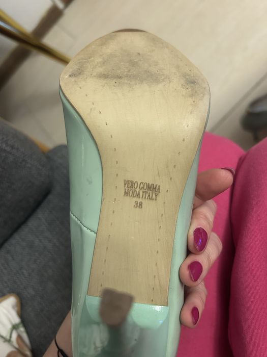 Szpilki miętowe Saway roz.38