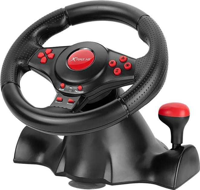 Ігрове кермо з педалями  XTRIKE ME GP-903 Game Racing Wheel 180°