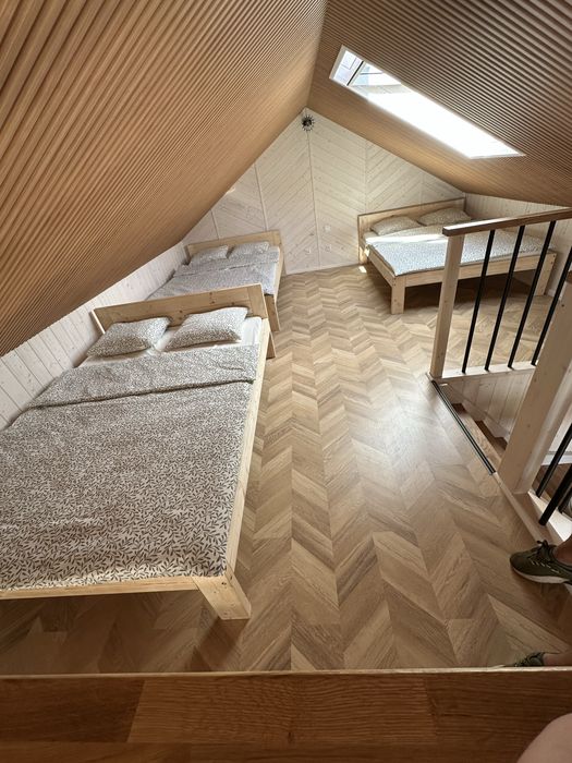 Domek 12 osob jacuzzi balia na wylacznosc Gowidlino kaszuby staw jezioro plaza