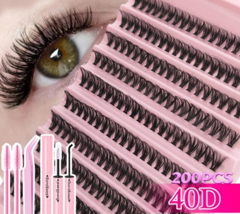 Накладні вії пучки 4d. Накладные ресницы