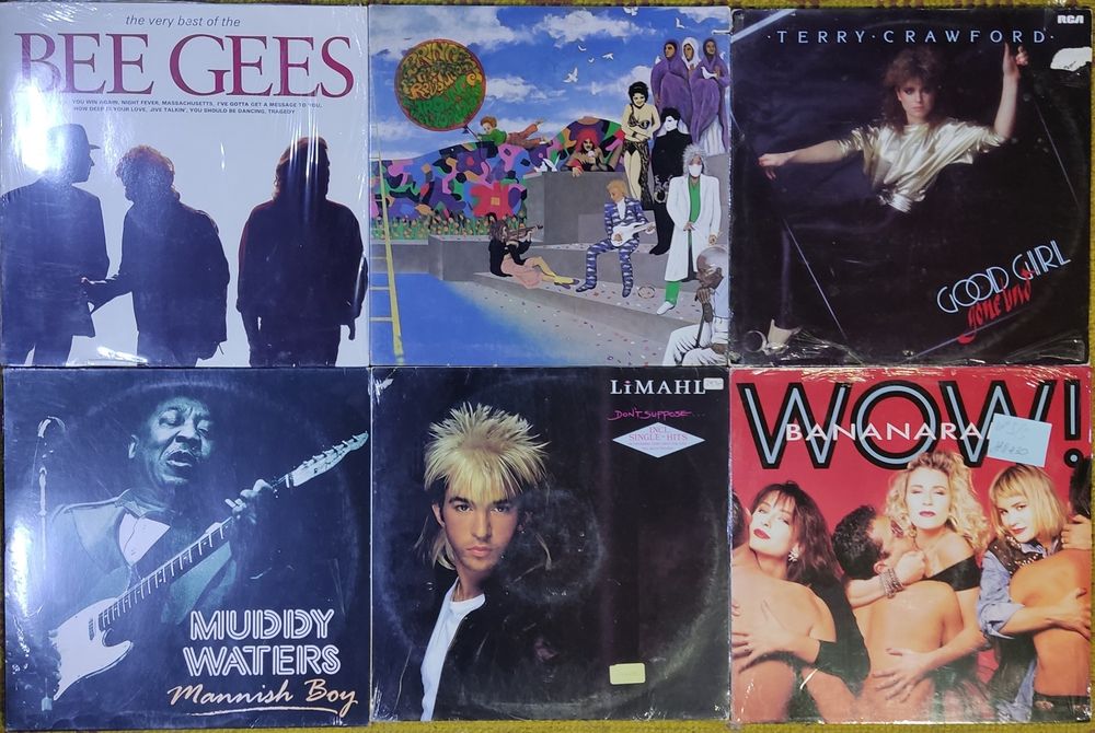 Запаковані фірмові вінілові платівки- 1982/84/85/87/90/20