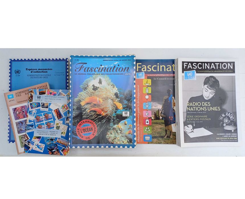 Filatelia Revistas Fascination da Adm. Postal das Nações Unidas