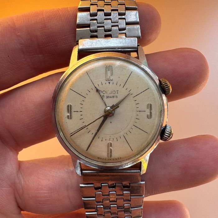 Zegarek Poljot 18 Jewels z Budzikiem CCCP