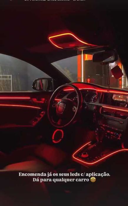 ILUMINAÇÃO LED INTERIOR c/APP (BMW,AUDI,VW,MERCEDES,SEAT) ETC