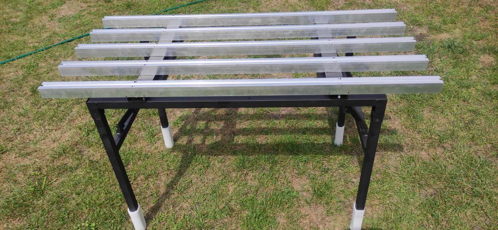 Stół roboczy do obróbki płytek 130x60x80 składany szyby prowadzące