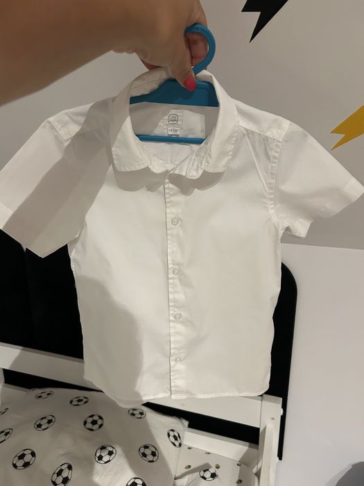 Elegancka koszula dla chłopca i kamizelka lindex r.110