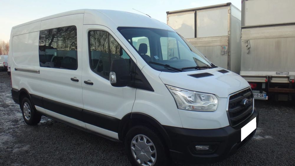 Ford TRANSIT  TRANSIT MK8 L3H2 MAX brygadówka doka dubel kabina 6-osób klima LED