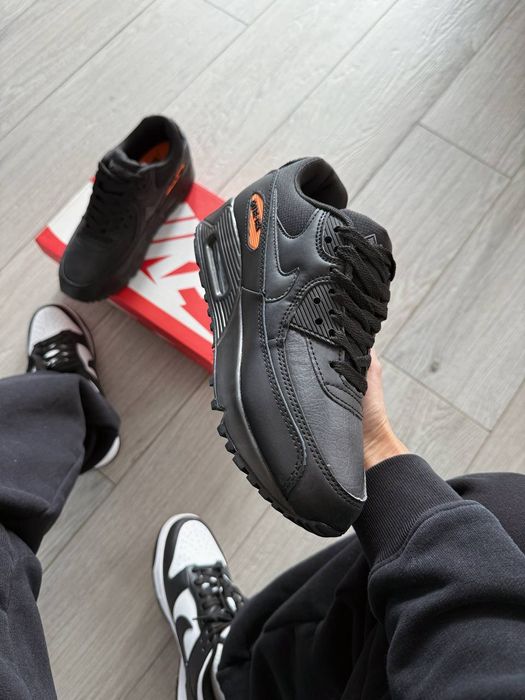 Кросівки осінні Nike Air Max 90 Gore-Tex Black premium | Кроссовки Найк чоловічі